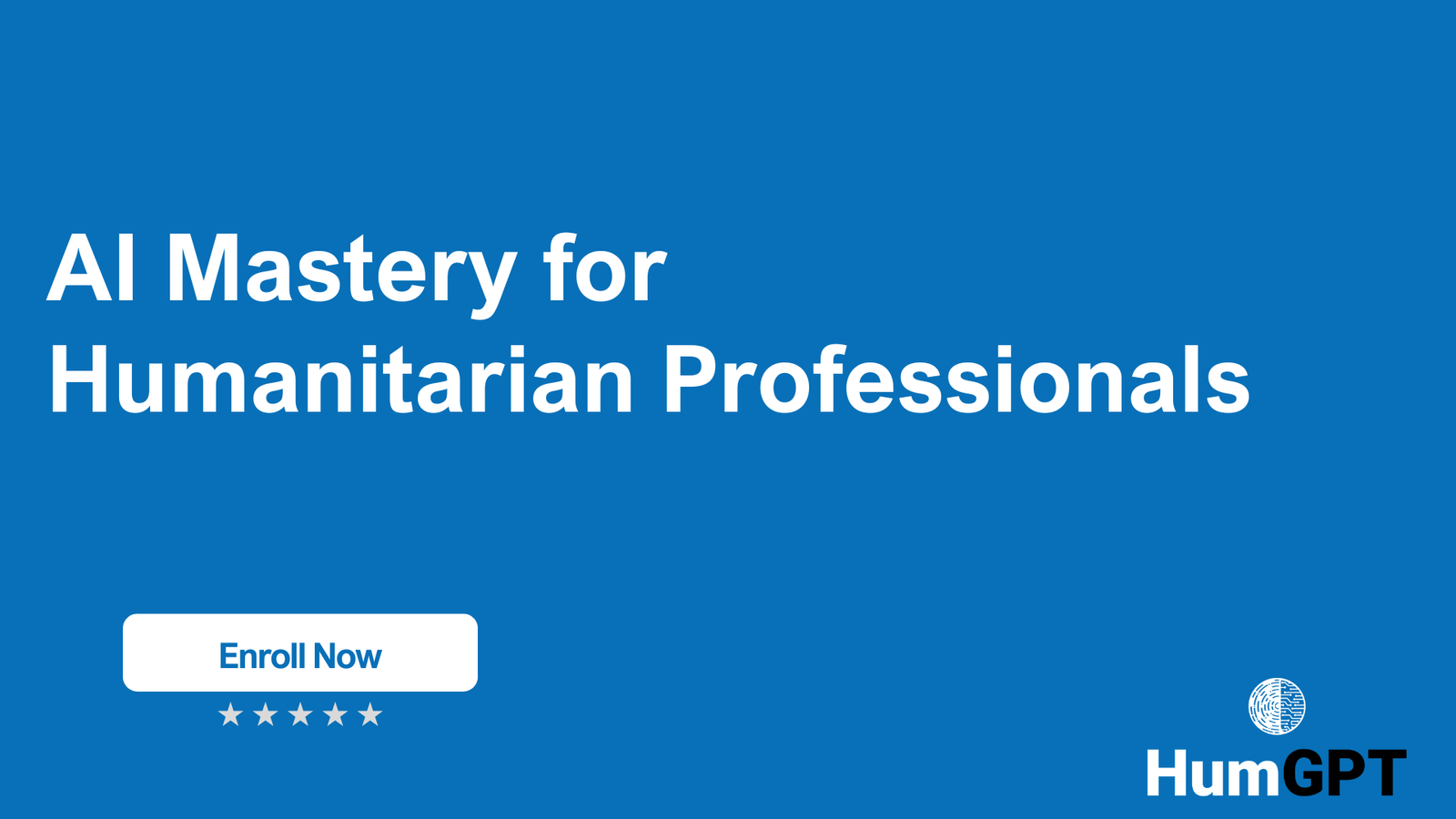 AI Mastery for Humanitarian Professionals